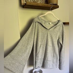 Bell sleeve hoodie